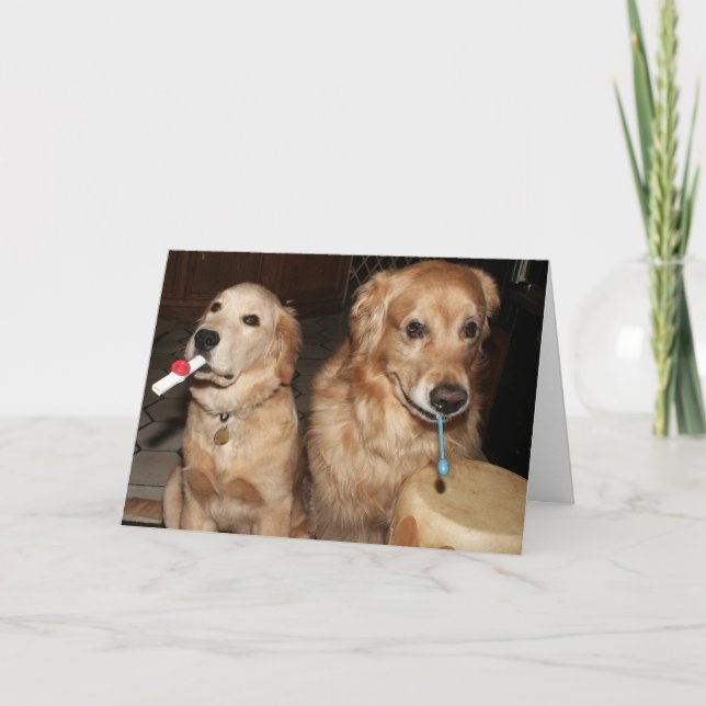 Jubiläum in Harmonie Karte (Vorderseite)