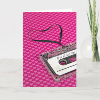 Jubiläum-Kassette-Herzkarte