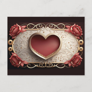 Jubiläum Liebe Valentine Postkarte