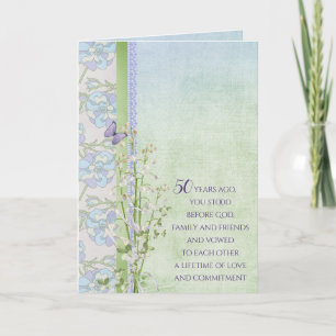 Jubiläum Lily of the Valley Bouquet Karte