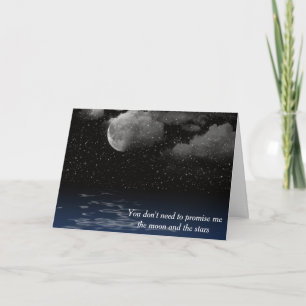 Jubiläum Mond und Sterne Karte