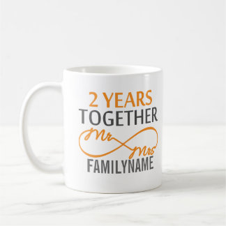 Jubiläum & Mrs. Infinity Personalisiert Kaffeetasse