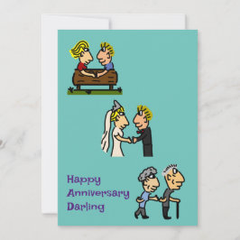 Jubiläum Niedliche Liebe für immer Einladung