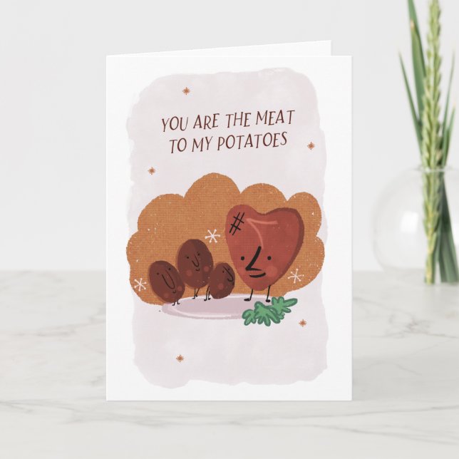 Jubiläum oder Valantinenkarte, Retrodesign Karte (Vorderseite)