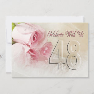 Jubiläum-Party Einladung für 48 Jahre