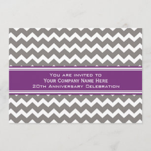 Jubiläum-Party Einladung Grau
