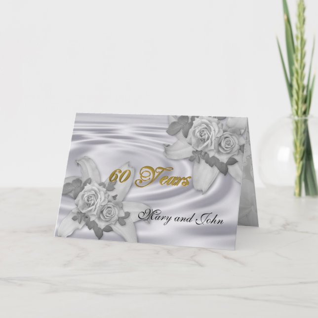 Jubiläum Party Einladung Rosen (Vorderseite)