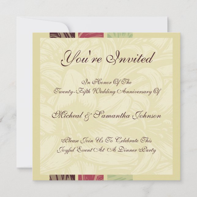 Jubiläum Party Morrokanische Nächte Einladung (Vorderseite)