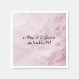 Jubiläum Party Rosa Swirl Abstrakt Serviette