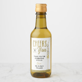 Jubiläum Party Weinflasche Gefallen Etikett