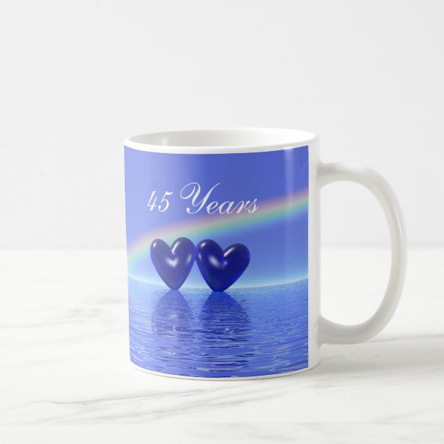 Jubiläum Sapphire Hearts Tasse (Rechts)