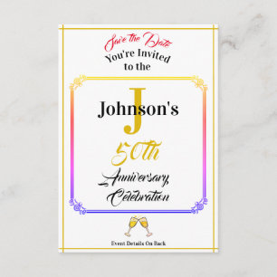 Jubiläum & Save the Date - Name und Datum -