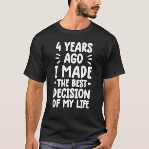 Jubiläum Shirts für verheiratete Paare 4 Jahre