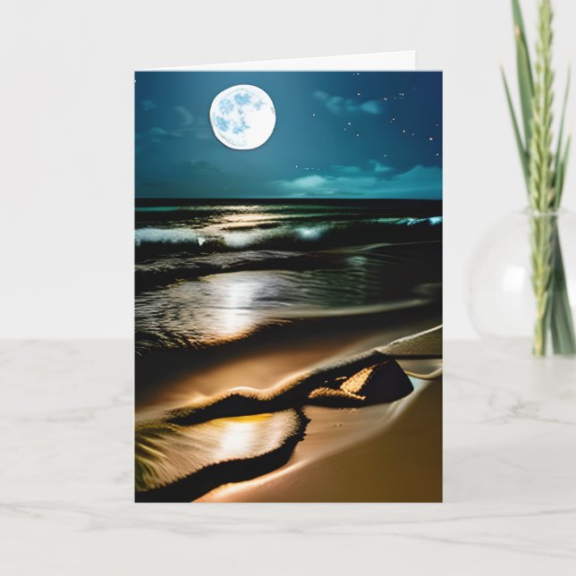 Jubiläum Sweetheart Schöner Ozean Karte (Vorderseite)