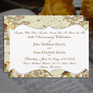 Jubiläum und Dogwood Einladung