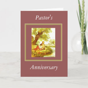 Jubiläum von Pastor Karte