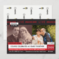 Jubiläum Vow Renewal Breaking News TV Graphic
