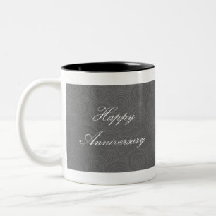 Jubiläum Wirbel Dark Silver Zweifarbige Tasse