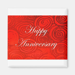 Jubiläum Wirbel Red Magnet