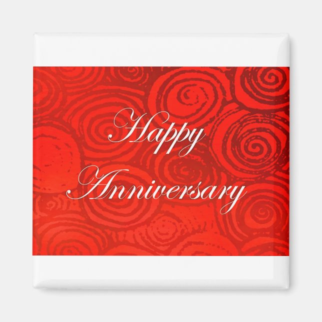 Jubiläum Wirbel Red Magnet (Vorne)