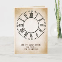 Jubiläum Zeitlose Uhr in Sepia