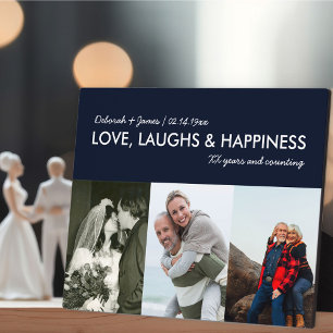 Jubiläums Collage Liebe Lachen Glück 3 Foto Fotoplatte