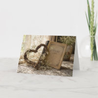 Jubiläums-Fotoalbum mit Weinreben-Herz