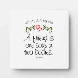 Jubiläums-Seelenverwandter Inspiration—Herzen & Bl Fotoplatte