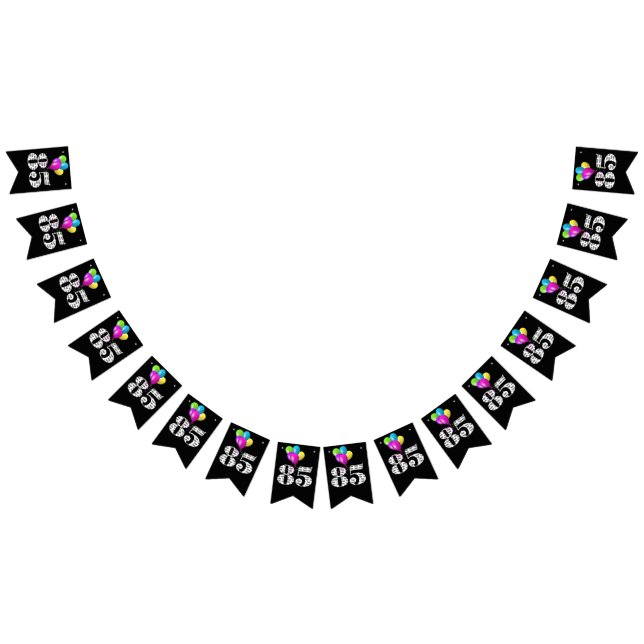 Jubiläumsballons Wimpelkette (Alle)