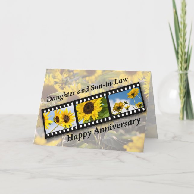 Jubiläumsblume Karte (Vorderseite)