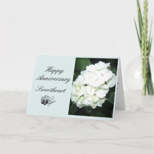 Jubiläumsblumen Karte