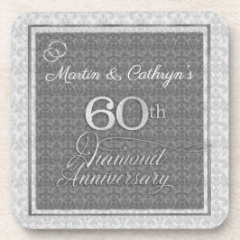 JubiläumsDamaskus zum 60. Mal mit Namen Untersetzer