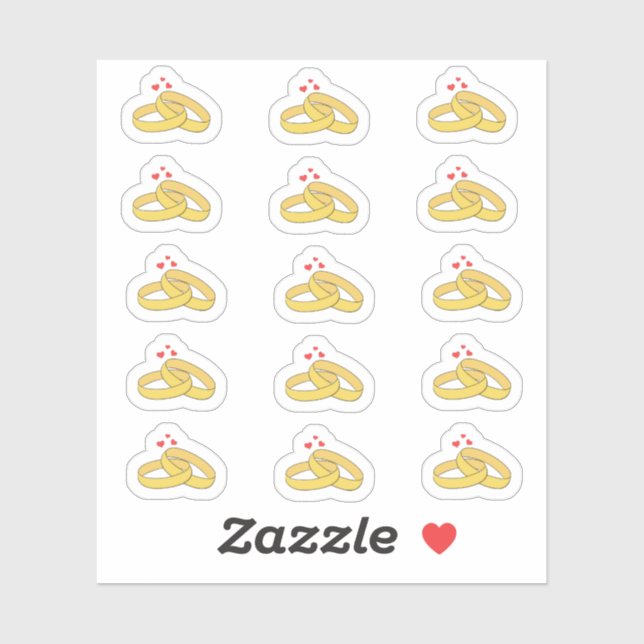 Jubiläumsdatum Erinnerung Hochzeitsplaner Aufkleber (Blatt)