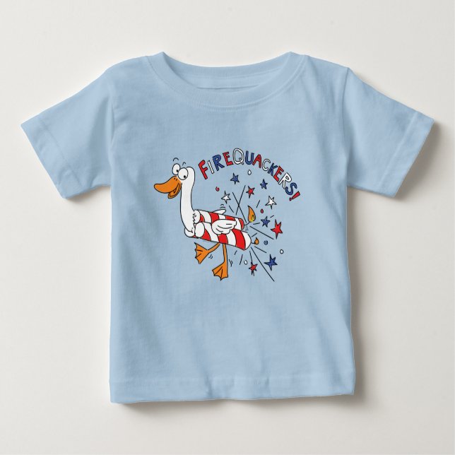 Jubiläumsduck Niedliche Kinder Baby T-shirt (Vorderseite)