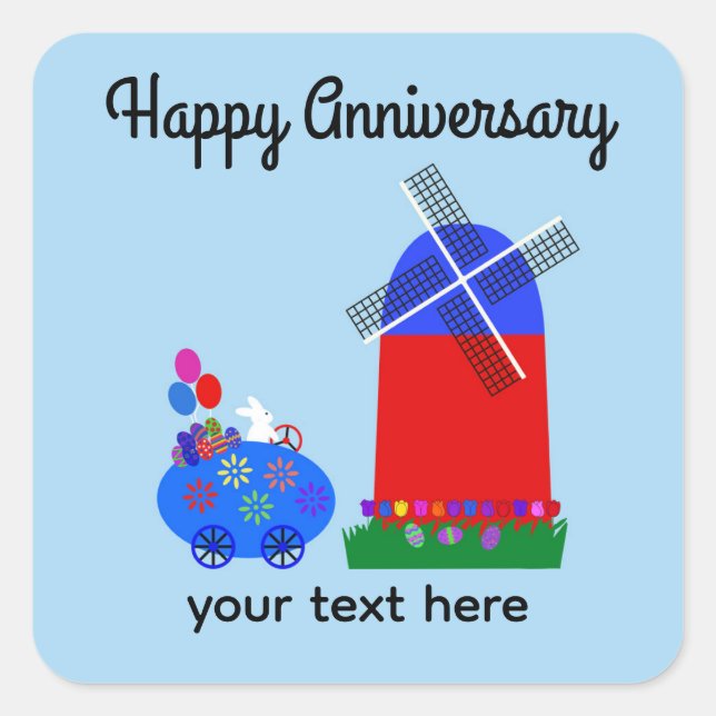 Jubiläumsfahrer Bunny Riding Egar #4 Stickers (Vorderseite)