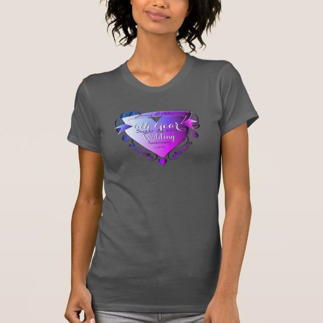 Jubiläumsfeier Amethyst-Herz-Emblem T-Shirt (Vorderseite)