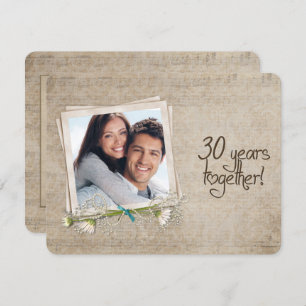 Jubiläumsfeier der 30. Hochzeit Einladung