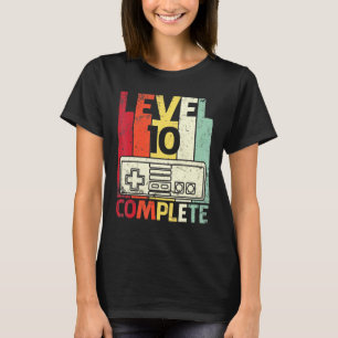 Jubiläumsfeier Ehefrau Gamer Jubiläum Stufe 10 Jah T-Shirt