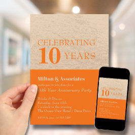 Jubiläumsfeier für Gold und Orange Einladung