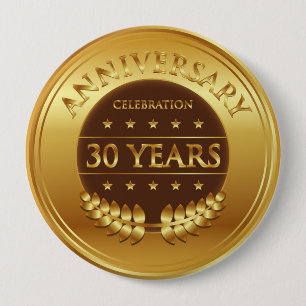 Jubiläumsfeier Gold Medaille Button