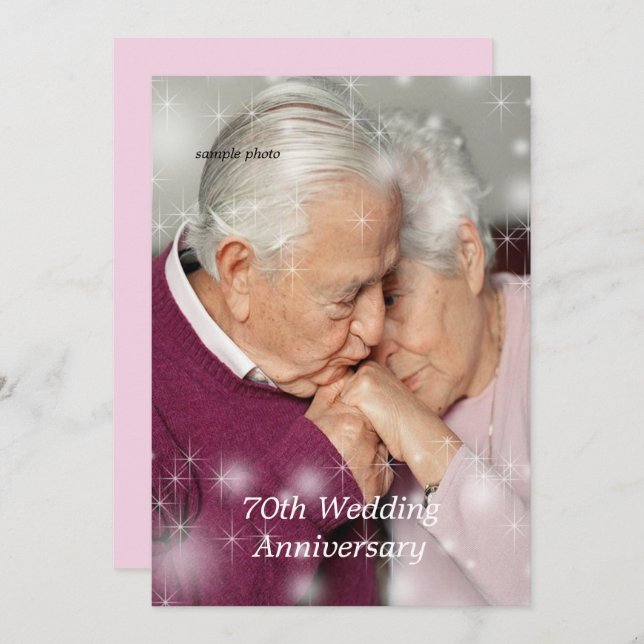 Jubiläumsfeier, individuelle Einladung (Vorne/Hinten)