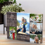 Jubiläumsfeier nach dem Foto A Acryl Auszeichnung<br><div class="desc">Foto zum Hochzeitstag, das Sie für jedes Jahr und 5 Ihrer Lieblingsfotos personalisieren können. Die Formulierung lautet "# Jahre in unserem glücklichen immer nachher" und die Vorlage ist für Sie bereit, das Jubiläumsjahr, Ihren Namen und das feststehende Datum hinzuzufügen. Das Design hat einen braunen rustikalen Holzlook, mit lässigen Schriften und...</div>