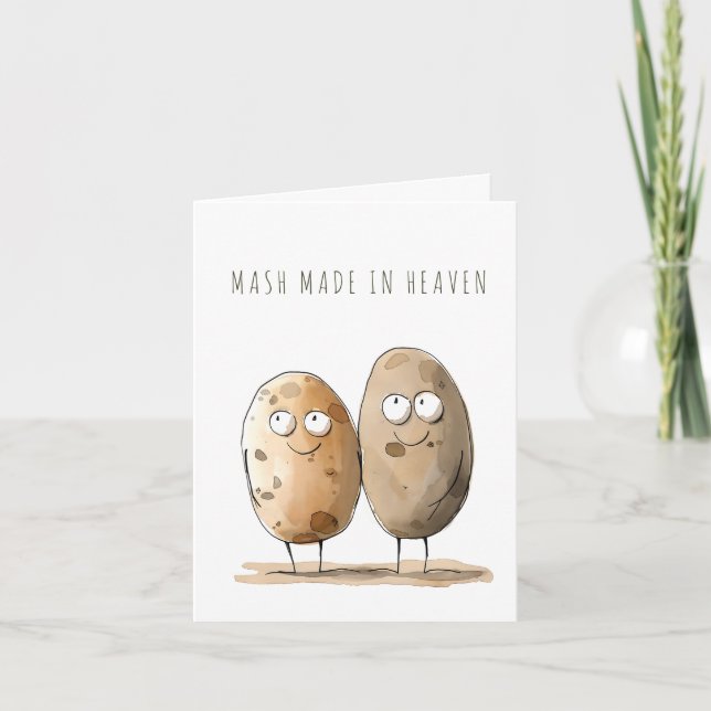 Jubiläumsfeier Spaß Mash Made in Heaven Karte (Vorderseite)