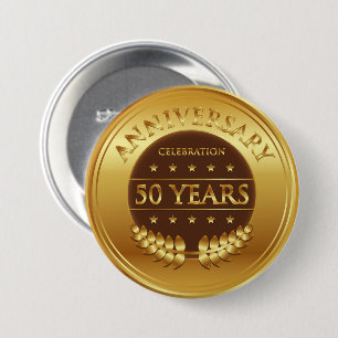 Jubiläumsfeier zum fünfzigjährigen Jubiläum - Button