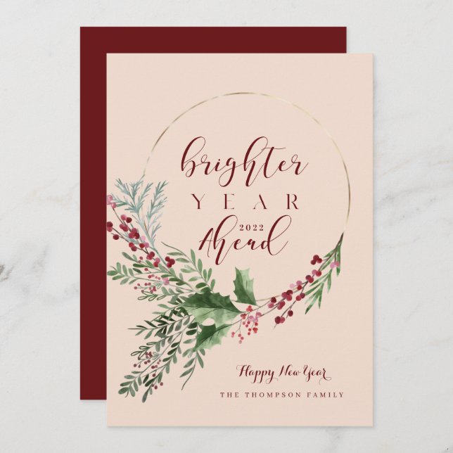 Jubiläumsfeuer Feiertagskarte (Vorne/Hinten)