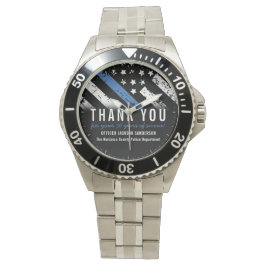 Jubiläumsflagge der Polizei Armbanduhr