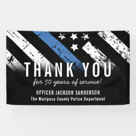 Jubiläumsflagge der Polizei Banner