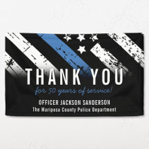 Jubiläumsflagge der Polizei