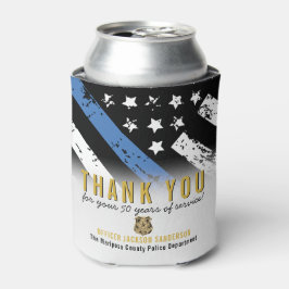 Jubiläumsflagge der Polizei Dosenkühler