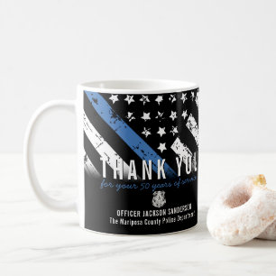 Jubiläumsflagge der Polizei Kaffeetasse